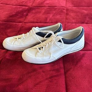 Keds Vintage White and Navy Athletic Shoes